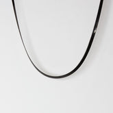 Flat Snake Chain Black