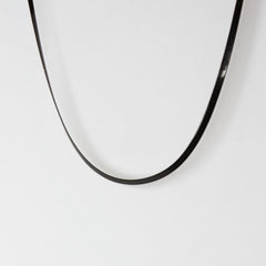 Flat Snake Chain Black