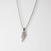 Lightning Bolt Pendant Silver