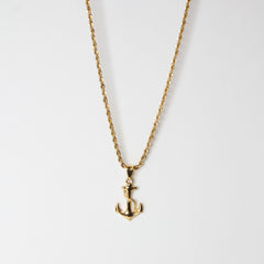 Anchor Pendant Gold