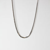 Flat Venetian Stainless Steel Chain Silver