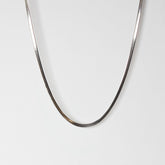 Flat Snake Chain Silver