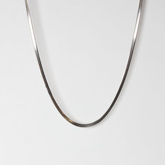 Flat Snake Chain Silver