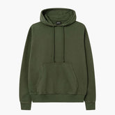 Basic Loose Fit Hoodie - Olive Green