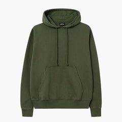 Basic Loose Fit Hoodie - Olive Green