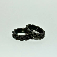 Black Carbon Crest Ring