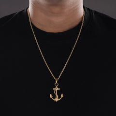 Anchor Pendant Gold