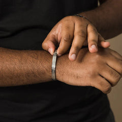 Ayatul Kursi C-Cuff Bracelet Silver