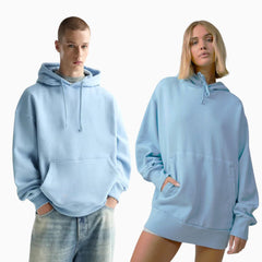 Basic Loose Fit Hoodie - Baby Blue
