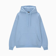 Basic Loose Fit Hoodie - Baby Blue