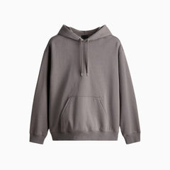 Basic Loose Fit Hoodie - Dark Taupe