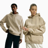 Basic Loose Fit Hoodie - Khaki