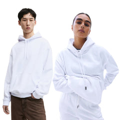 Basic Loose Fit Hoodie - White