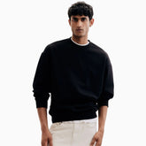 Buy Basic Loose Fit Sweatshirt - Black in Pakistan