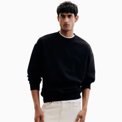 Buy Basic Loose Fit Sweatshirt - Black in Pakistan