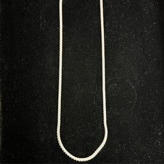 Flat Venetian Stainless Steel Chain Silver