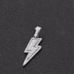 Lightning Bolt Pendant Silver