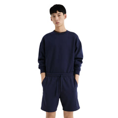 Men's Regular Fit Sweat Shorts - Navy Blue