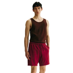 Men's Regular Fit Sweat Shorts - Burgundy