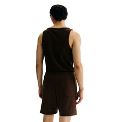Men's Regular Fit Sweat Shorts - Brown