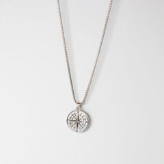 Compass Pendant Silver