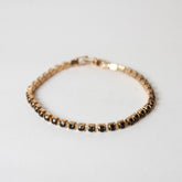 Tennis Bracelet Black Gold
