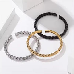 Classic Vintage Stainless Steel Bangle