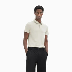 Slim Fit Polo Shirt - Light Beige