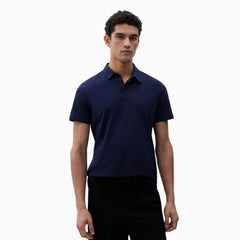 Slim Fit Polo Shirt - Navy Blue