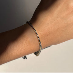Tennis Bracelet Black Gold