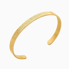 Ayatul Kursi C-Cuff Bracelet Gold