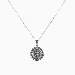 Compass Pendant Silver