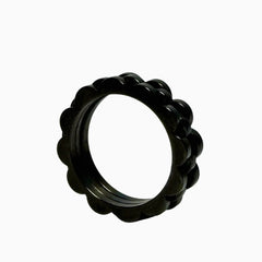 Black Carbon Crest Ring