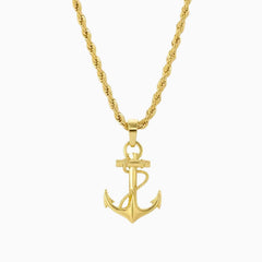 Anchor Pendant Gold