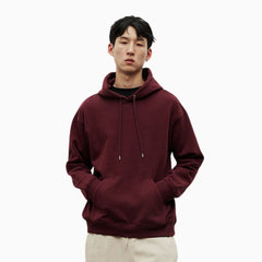 Basic Loose Fit Hoodie - Burgundy