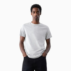 Men's Regular Fit Short Sleeve T-Shirt - Gray Melange