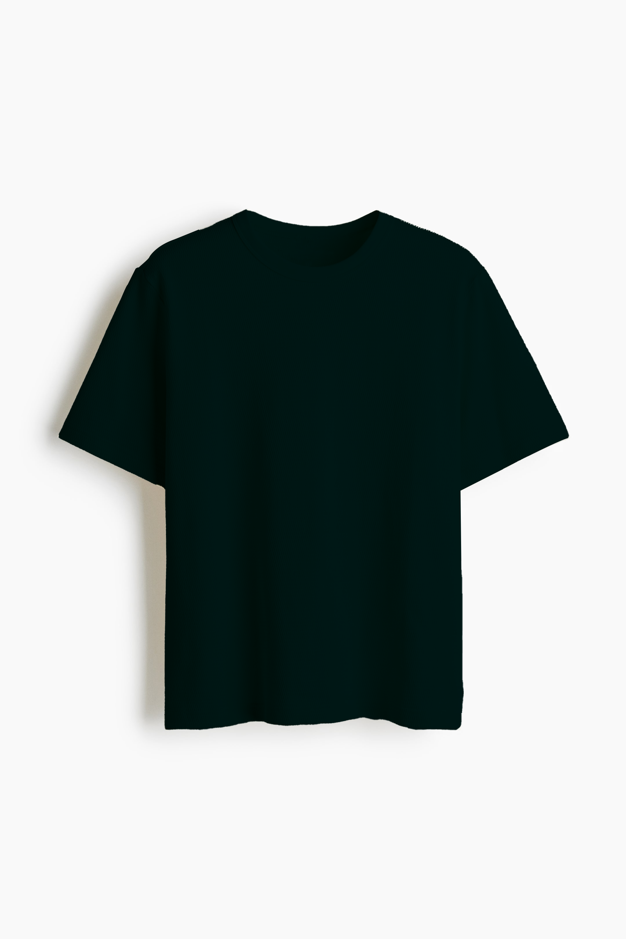 Half Sleeve Waffle Knit Shirt - Green Drip