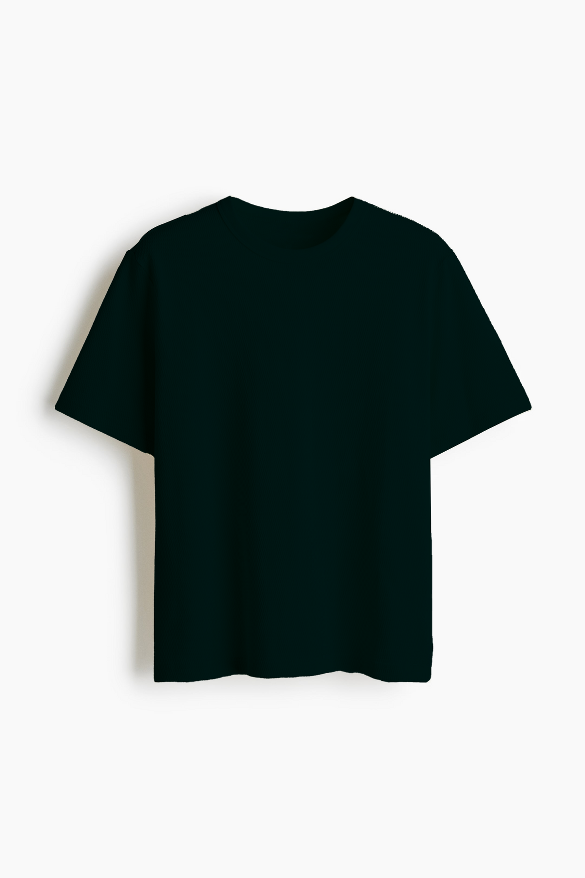 Half Sleeve Waffle Knit Shirt - Green Drip