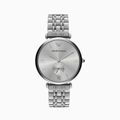 Emporio Armani Men’s Analog Stainless Steel Silver Dial 40mm Watch AR1819