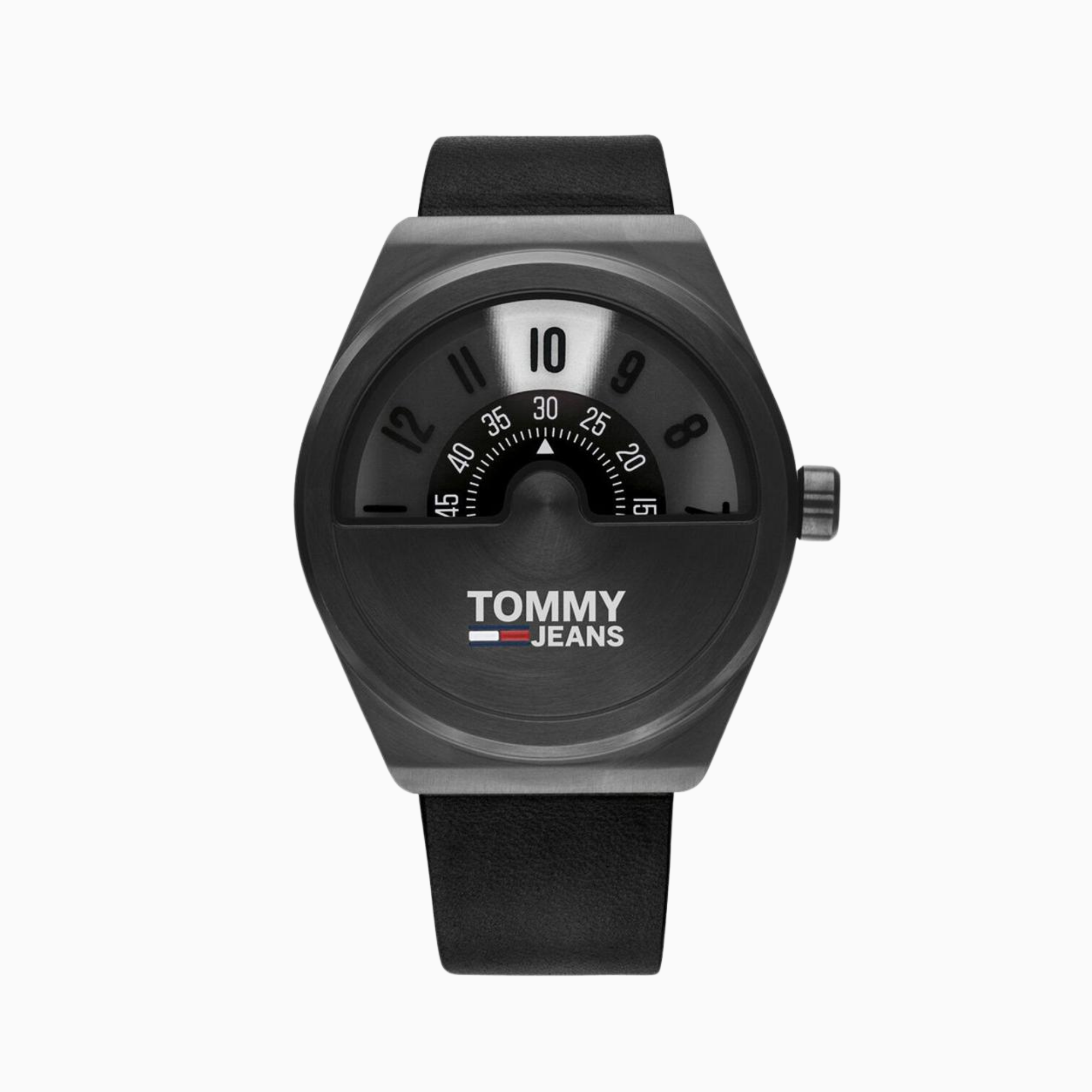 Tommy Hilfiger Men's Quartz Leather Strap Black Dial 42mm Watch 1791773