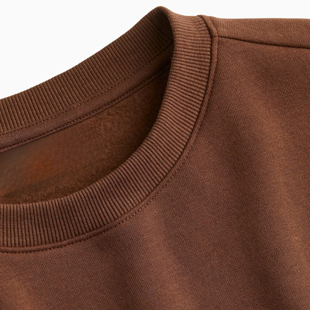 Buy Basic Loose Fit Sweatshirt - Brown in Pakistan