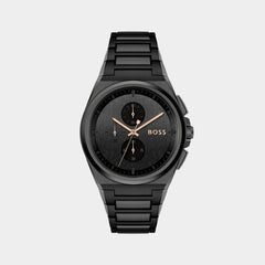 Hugo Boss Mens Chronograph Black Stainless Steel Watch 1514068