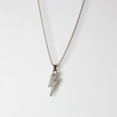Lightning Bolt Pendant Silver