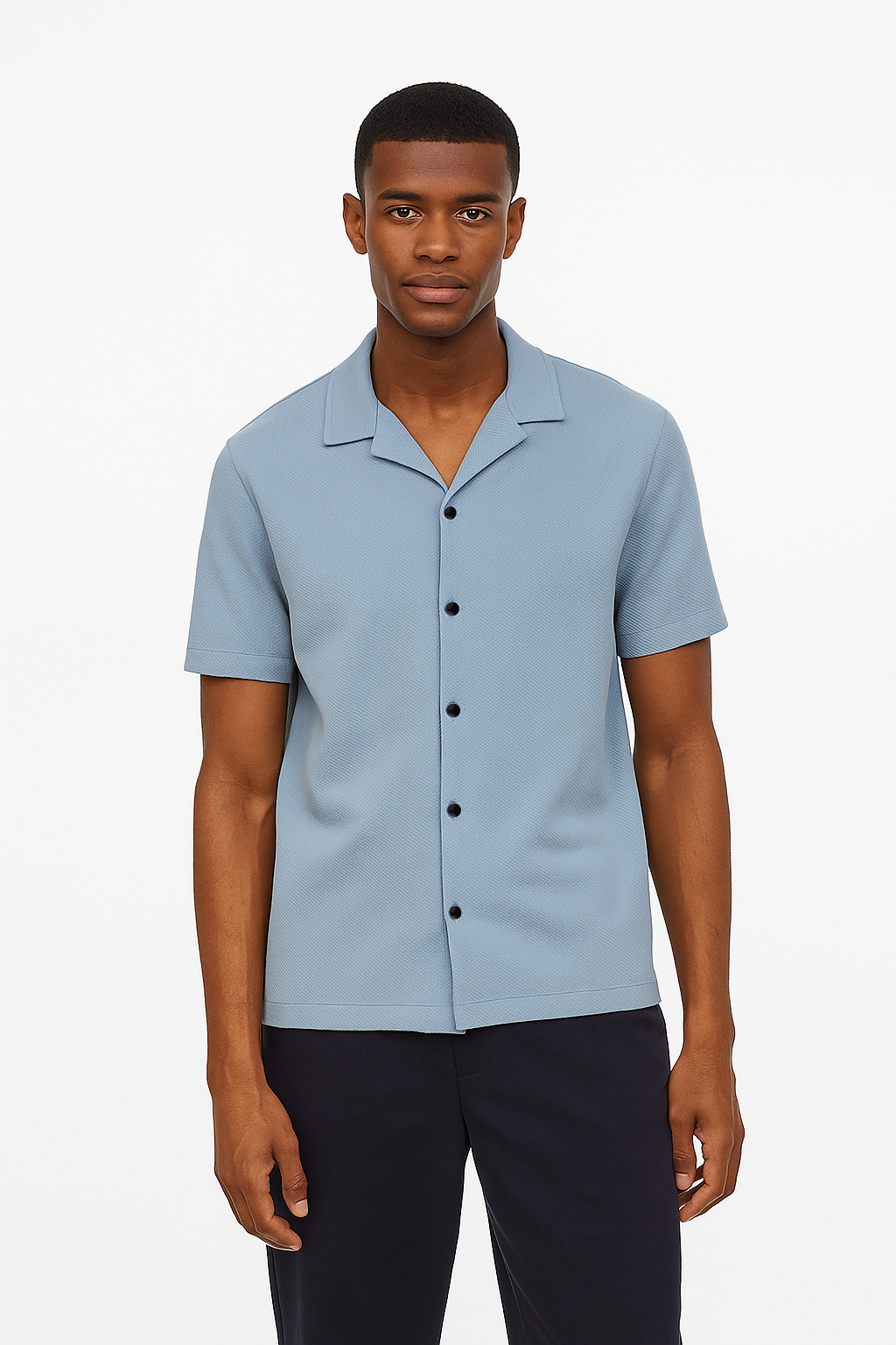 Textured Resort Shirt -  Iceberg