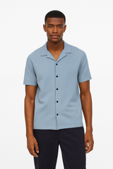 Textured Resort Shirt -  Iceberg