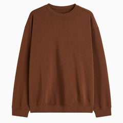 Buy Basic Loose Fit Sweatshirt - Brown in Pakistan