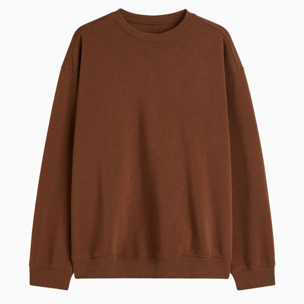 Buy Basic Loose Fit Sweatshirt - Brown in Pakistan