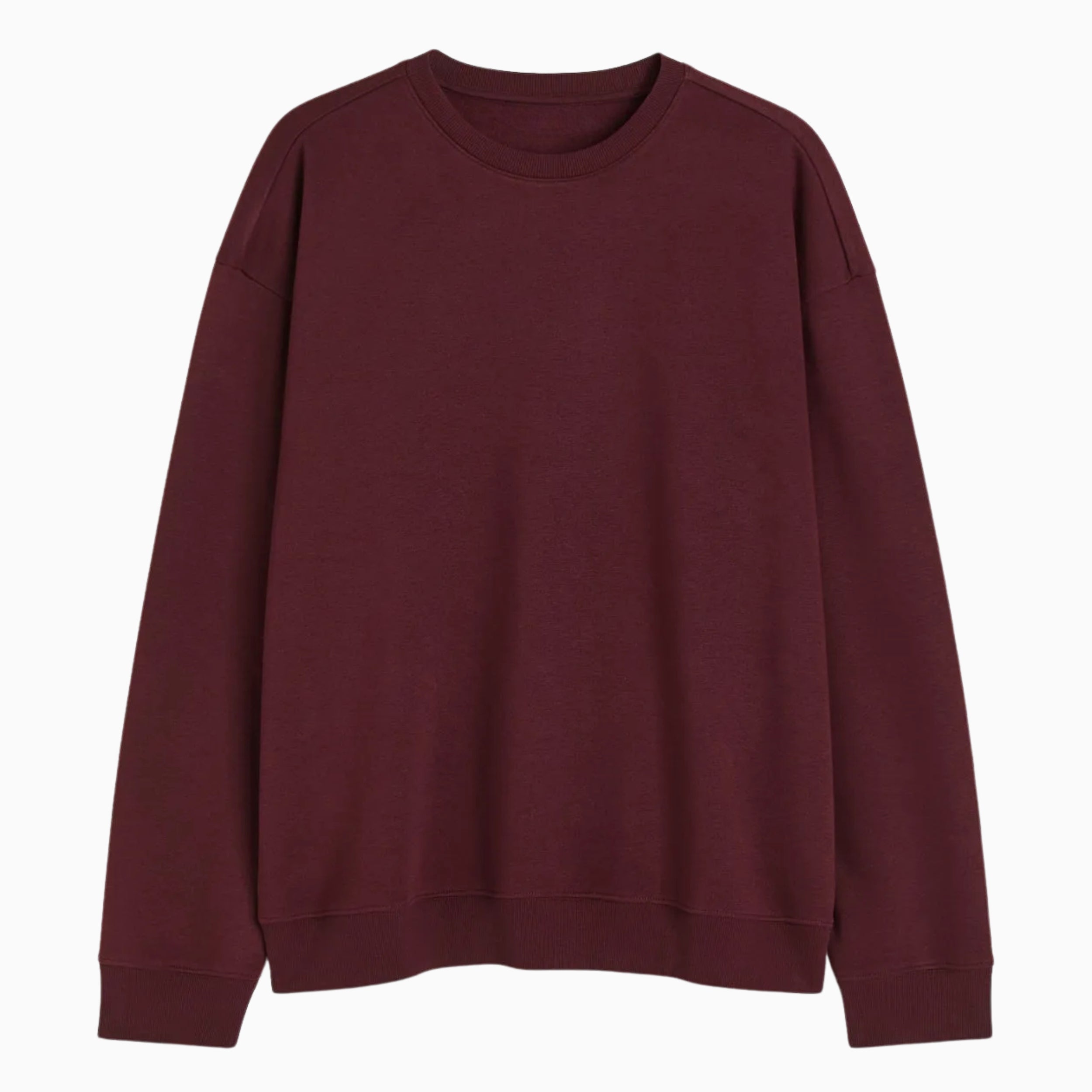 Buy Basic Loose Fit Sweatshirt - Burgundy in Pakistan