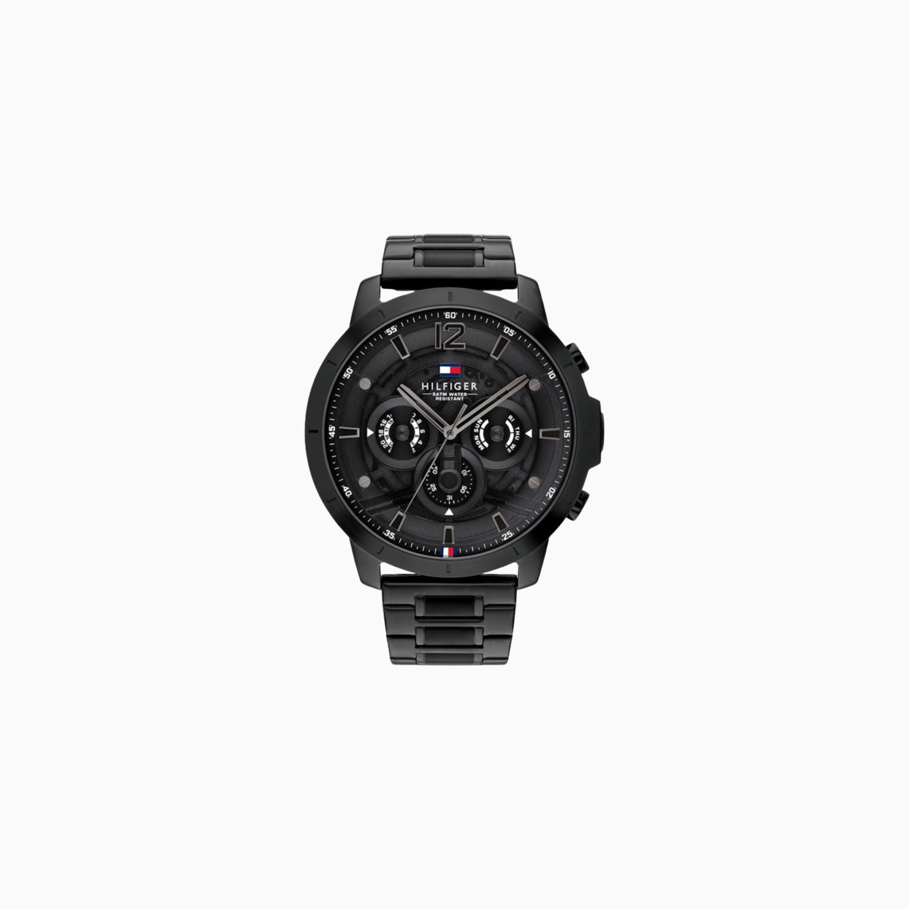 Tommy Hilfiger Luce Black Stainless Steel Black Dial Chronograph Quartz Watch for Gents – 1710494