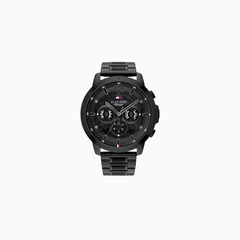 Tommy Hilfiger Luce Black Stainless Steel Black Dial Chronograph Quartz Watch for Gents – 1710494